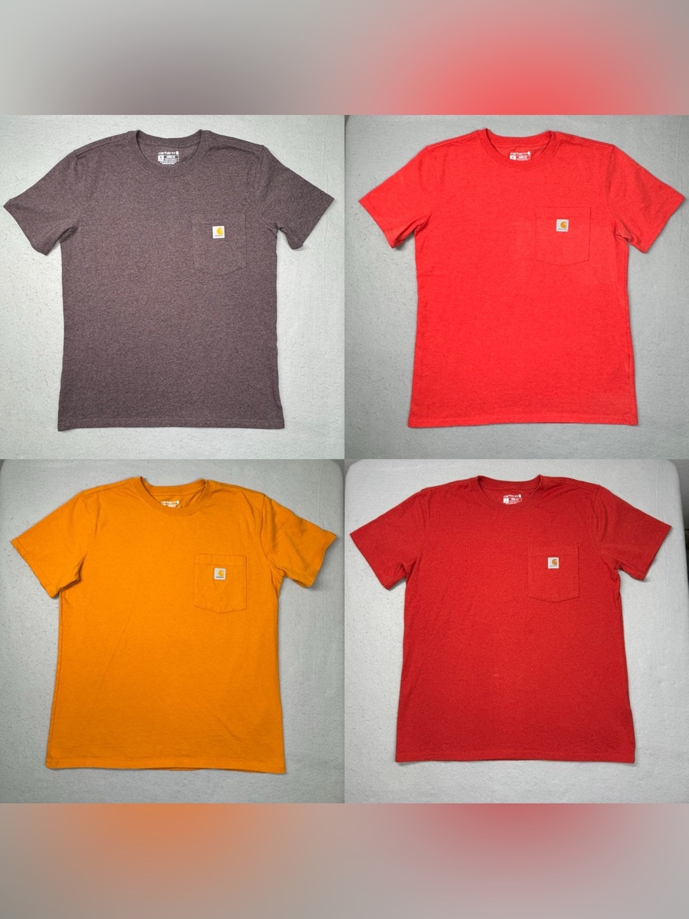 4 Carhartt Women's Iconic K87 Loose Fit Heavyweight Pocket T-Shirts
